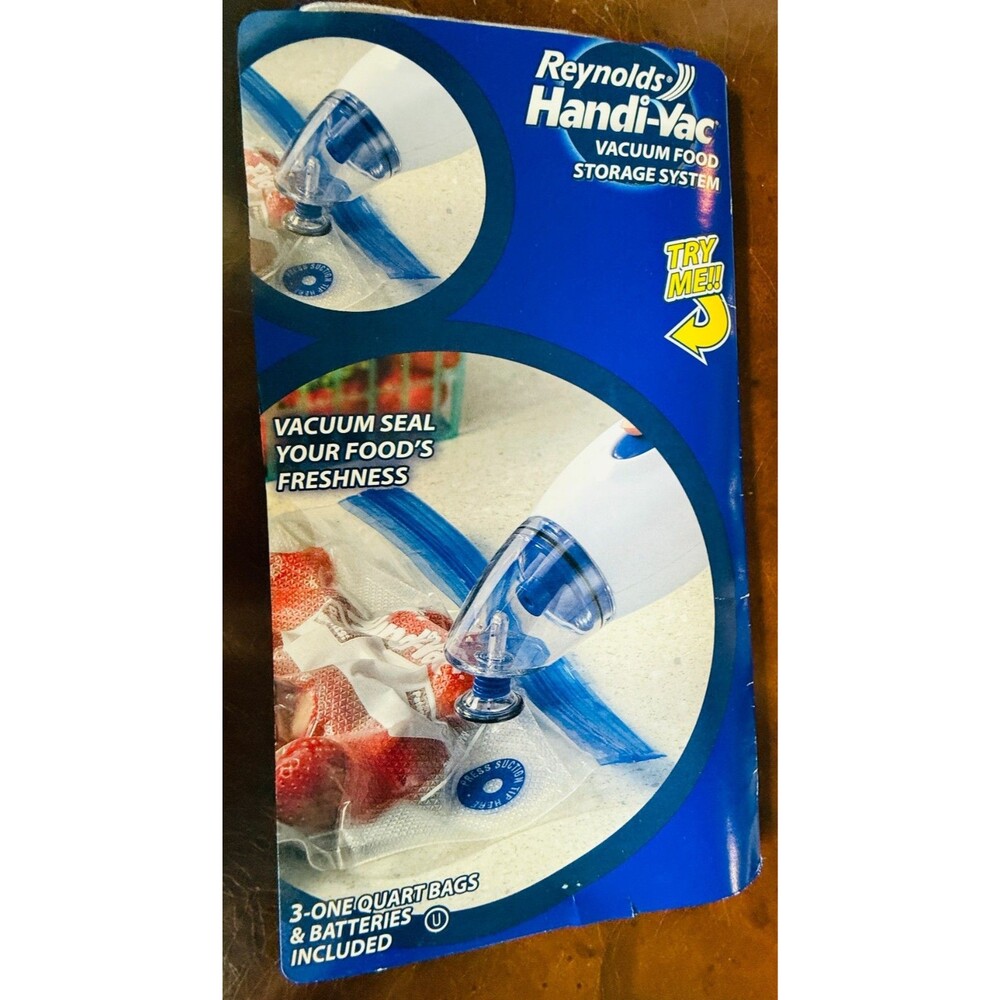 REYNOLDS Handi-Vac One-Quart Bags Vacuum Sealer Food Storage System Pack of 3